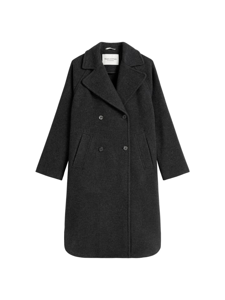

Marc O'Polo Пальто свободного кроя в стиле накидки, темно-серого меланжевого цвета
