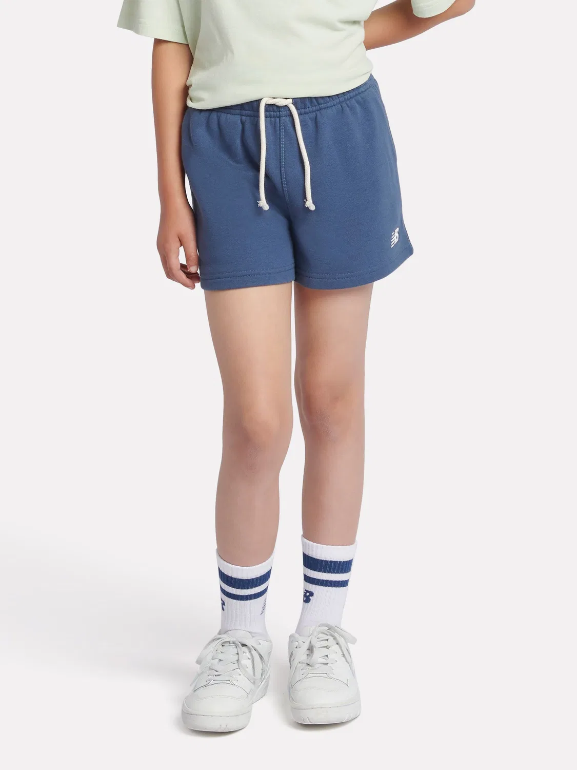 Шорты с логотипом New Balance, синие