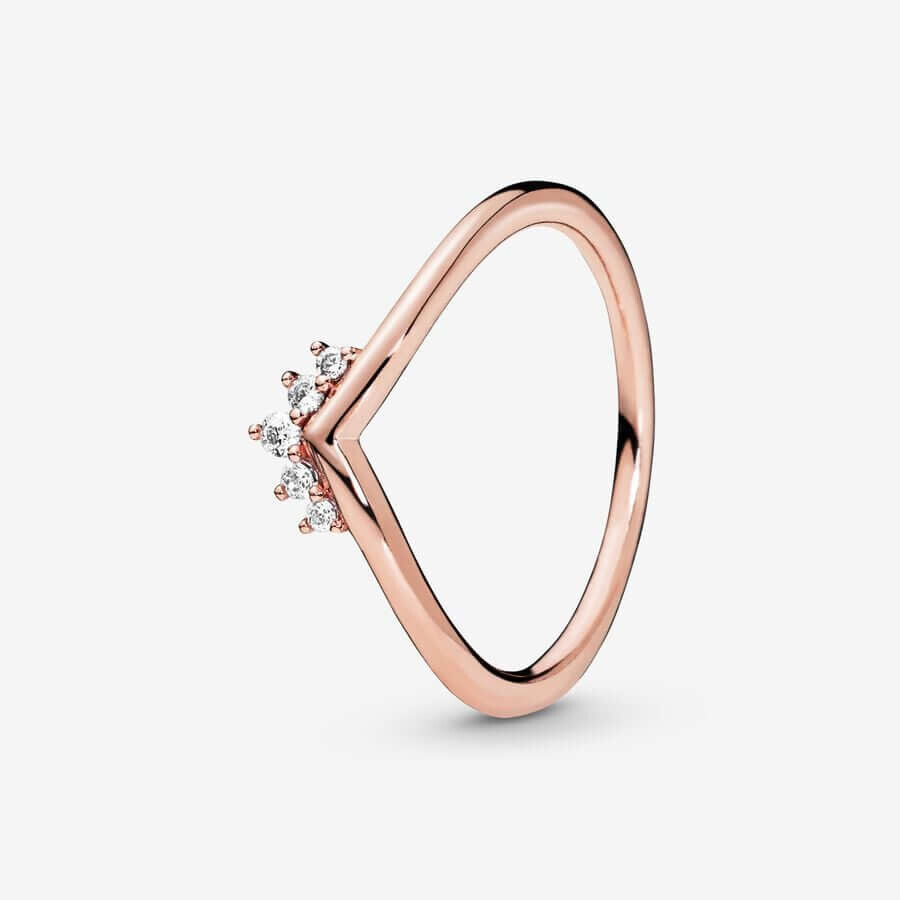 

Кольцо Pandora Timeless Tiara Wishbone, розовое золото