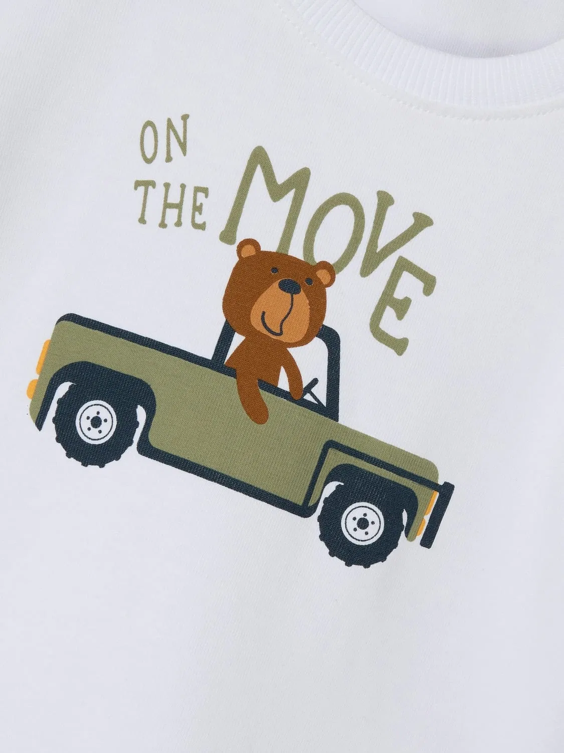 Футболка с принтом Move Name It, белый — фото 4