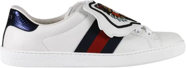 

Кроссовки Gucci Ace Low Tiger Patch, белый