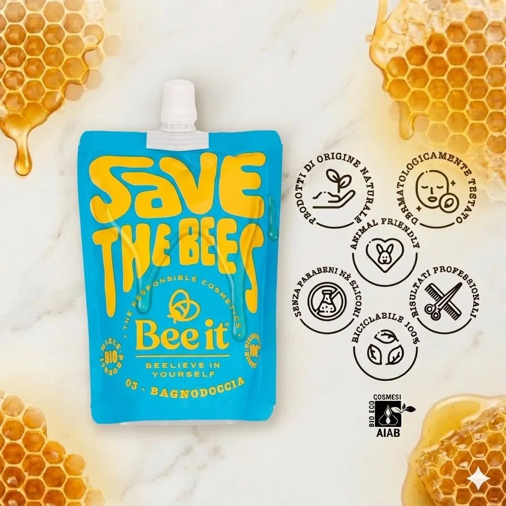 Восстанавливающий гель для душа с медом и прополисом BeeIT, 250 мл — фото 2