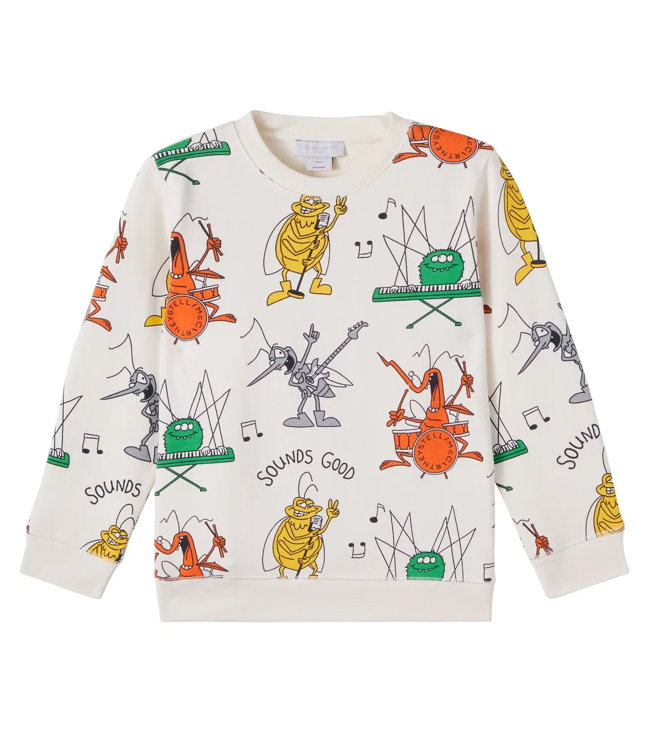 Футболка хлопковая Stella Mccartney Kids, белый