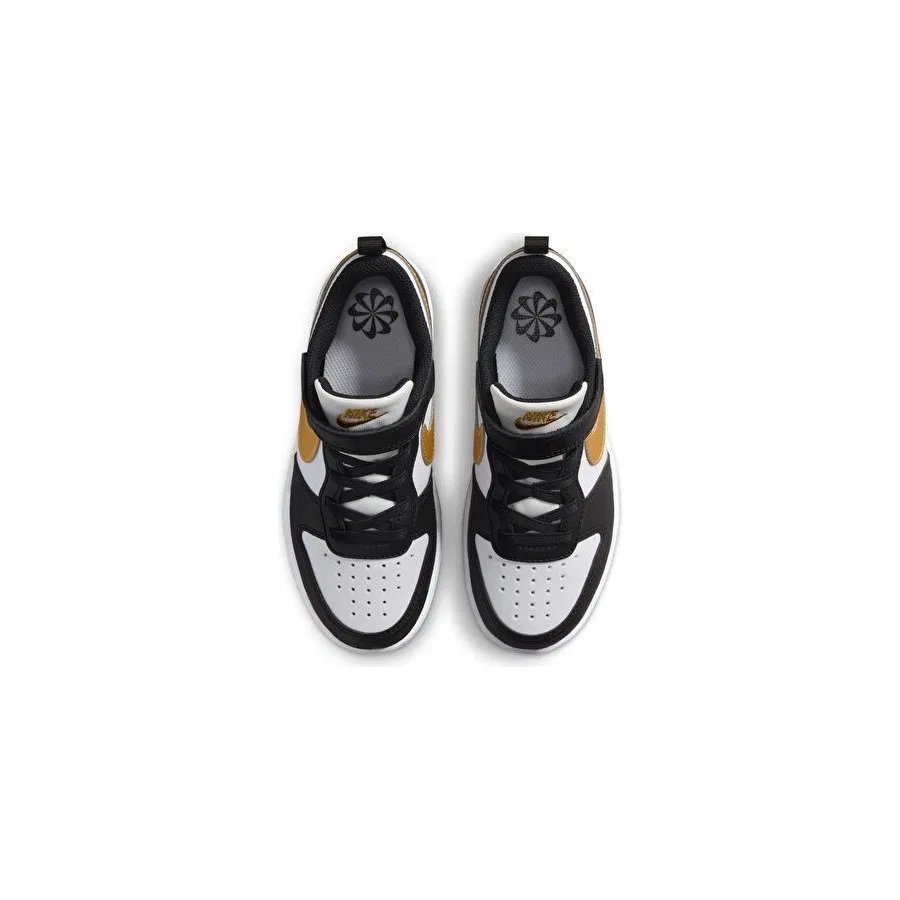 Детские кроссовки с низким профилем Nike Court Borough Low Recraft, Черный — фото 4