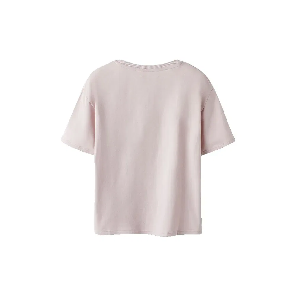 Детская футболка с коротким рукавом с принтом Stitch Box Wdi Name it, Beige — фото 2