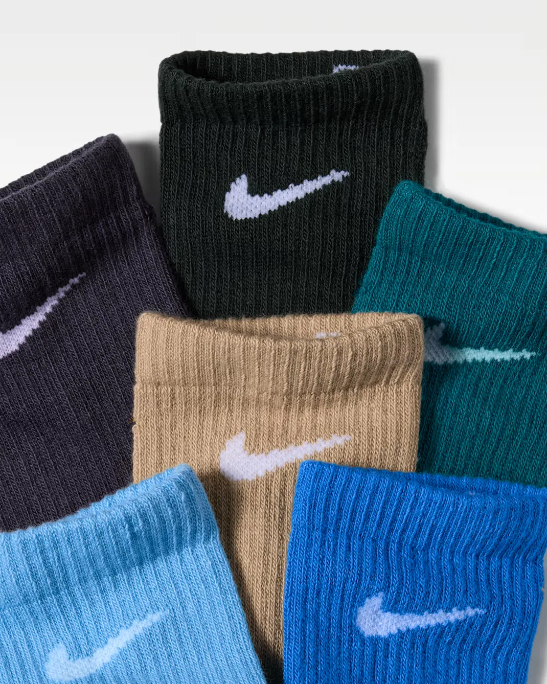 Детские повседневные носки Dri-FIT Elevated (6 пар) Nike, Multi-Color — фото 2