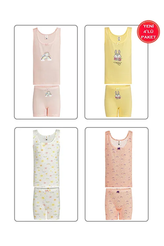 Детские боксеры для мальчиков хлопковые 4-комплект 8 предметов Özkan Underwear, Mixed