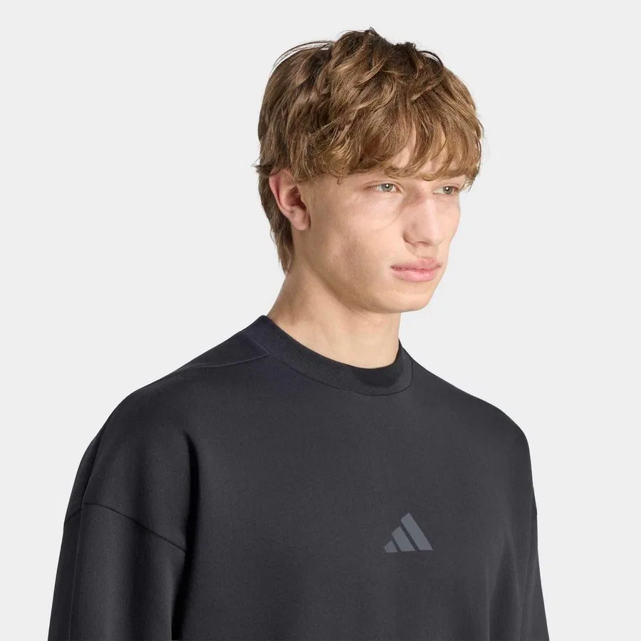 Свитшот с длинным рукавом Z.n.e. adidas, Черный — фото 4
