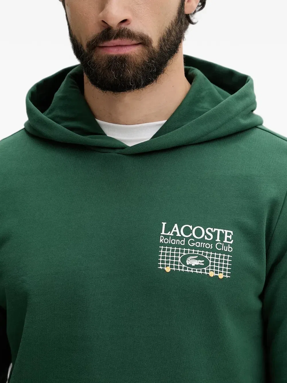 Толстовка Lacoste «Ролан Гаррос», зеленый — фото 4