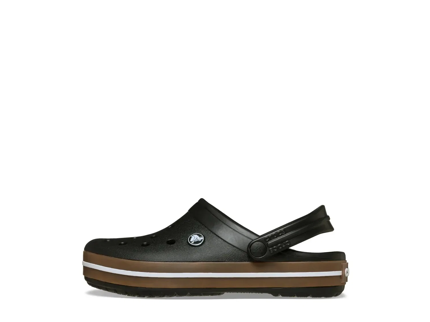 Шлепанцы Crocband с ремешком, детские, Crocs, черный — фото 2
