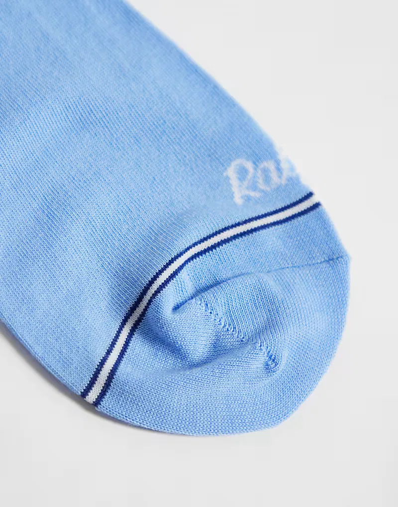 Носки с логотипом Polo Ralph Lauren в виде медведя, синие — фото 3