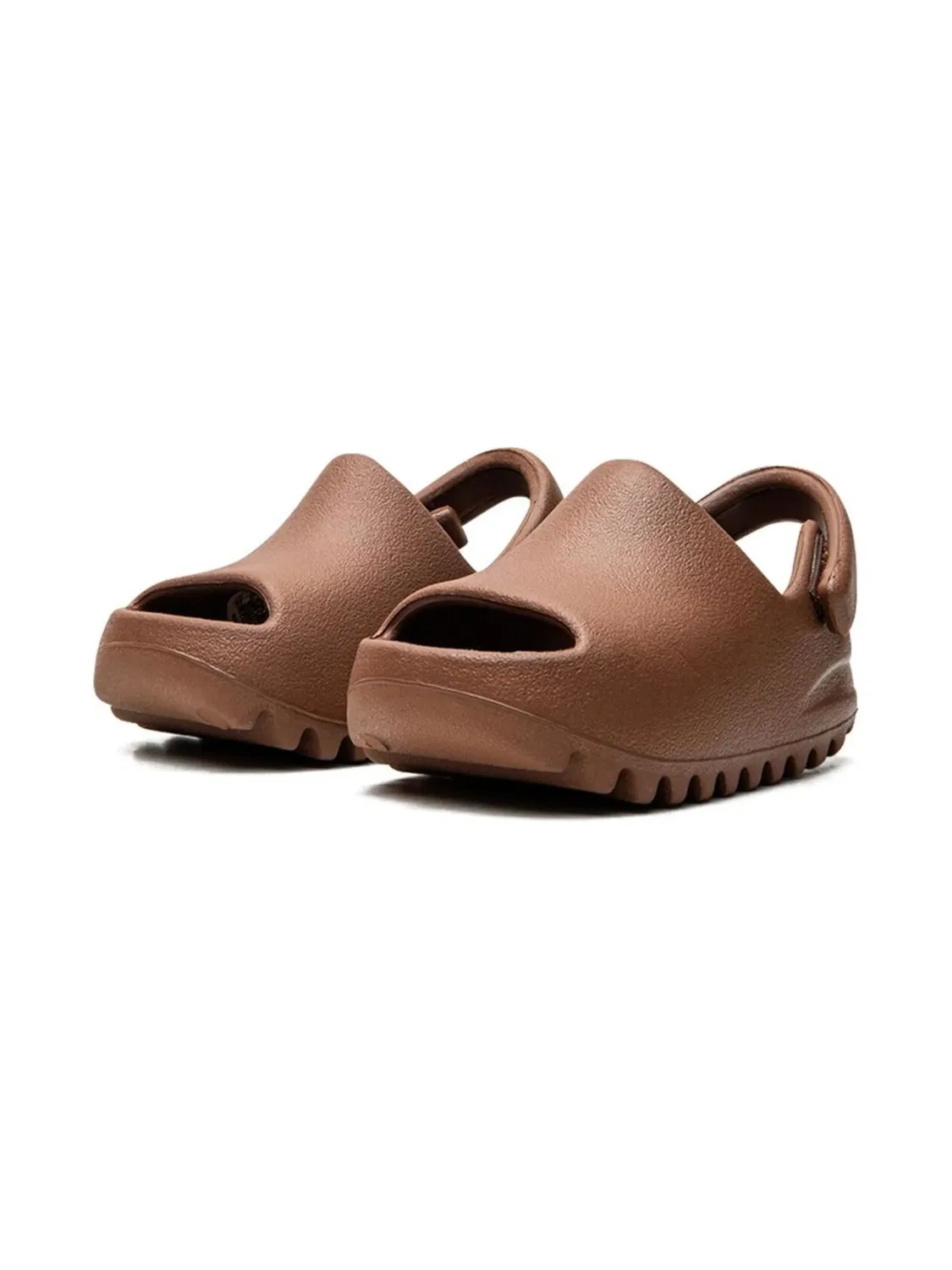 Сандалии Yeezy "Flax" Adidas, коричневый — фото 2