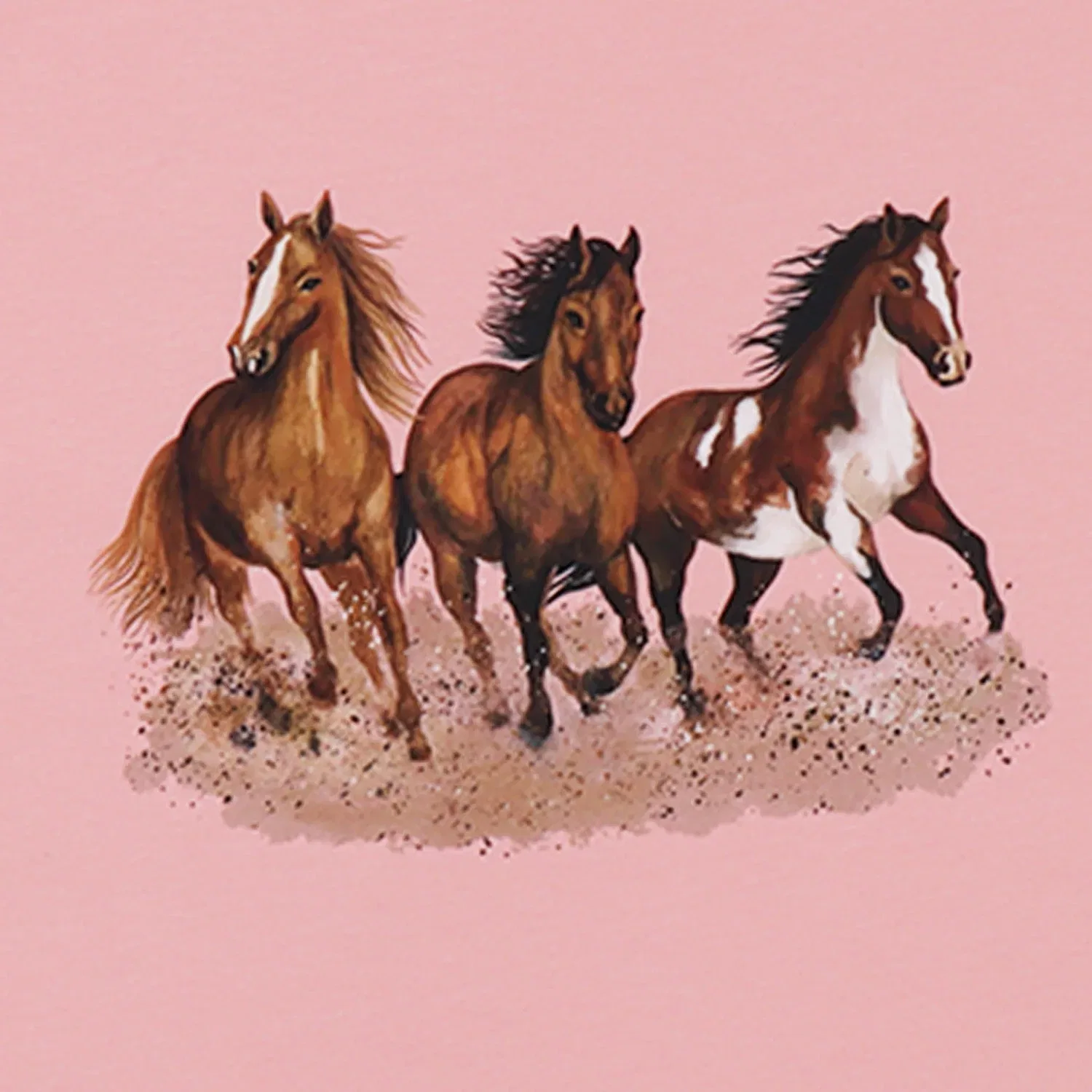 Футболка с принтом Graceful Horses Walkiddy, разноцветный — фото 4