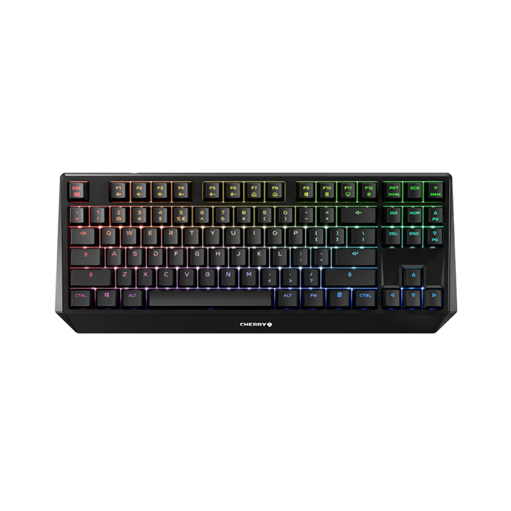

Игровая клавиатура Cherry MX 1.0 TKL RGB, проводная, Cherry MX Blue, чёрный