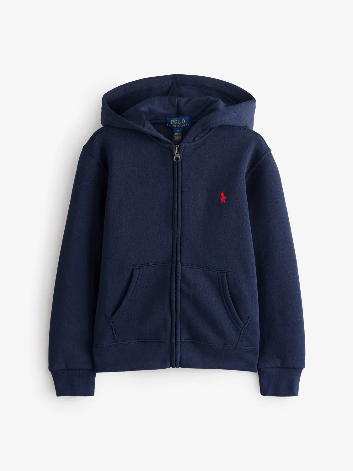 Худи на молнии Polo Ralph Lauren, синий — фото 4