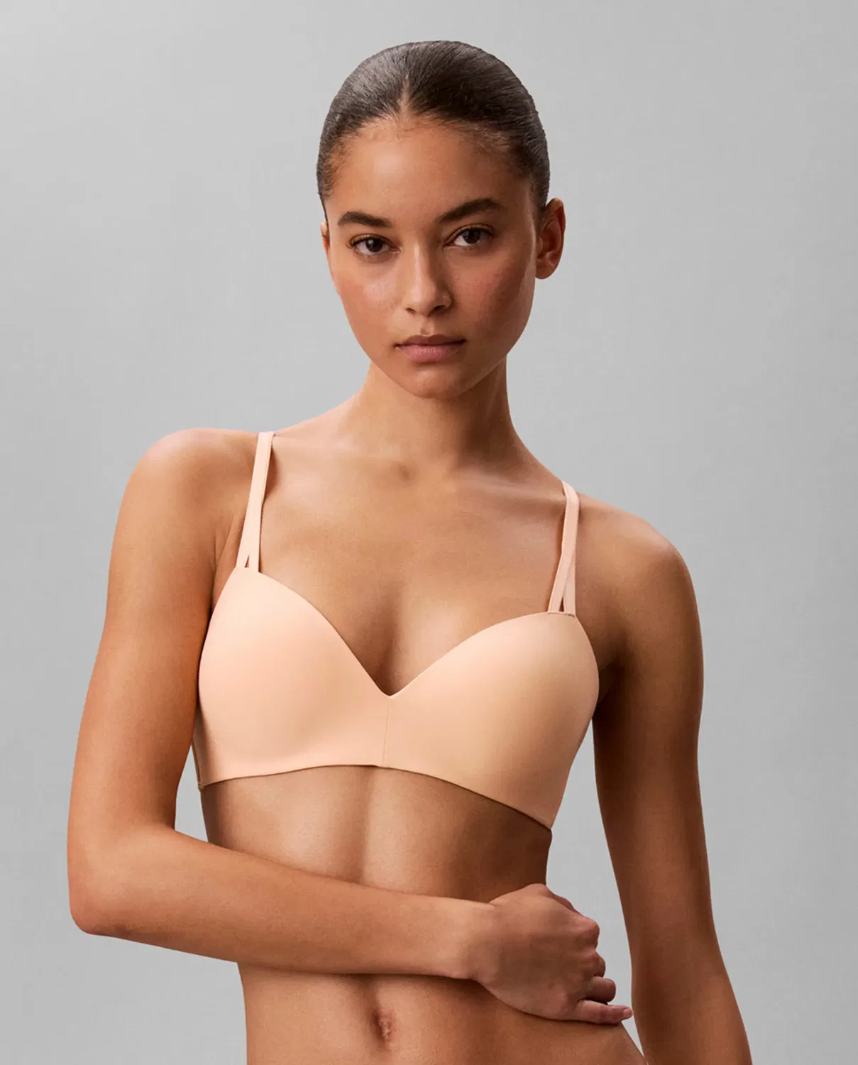 Женский бюстгальтер без косточек с наполнением по бокам Seductive Comfort Light Calvin Klein, Оранжевый