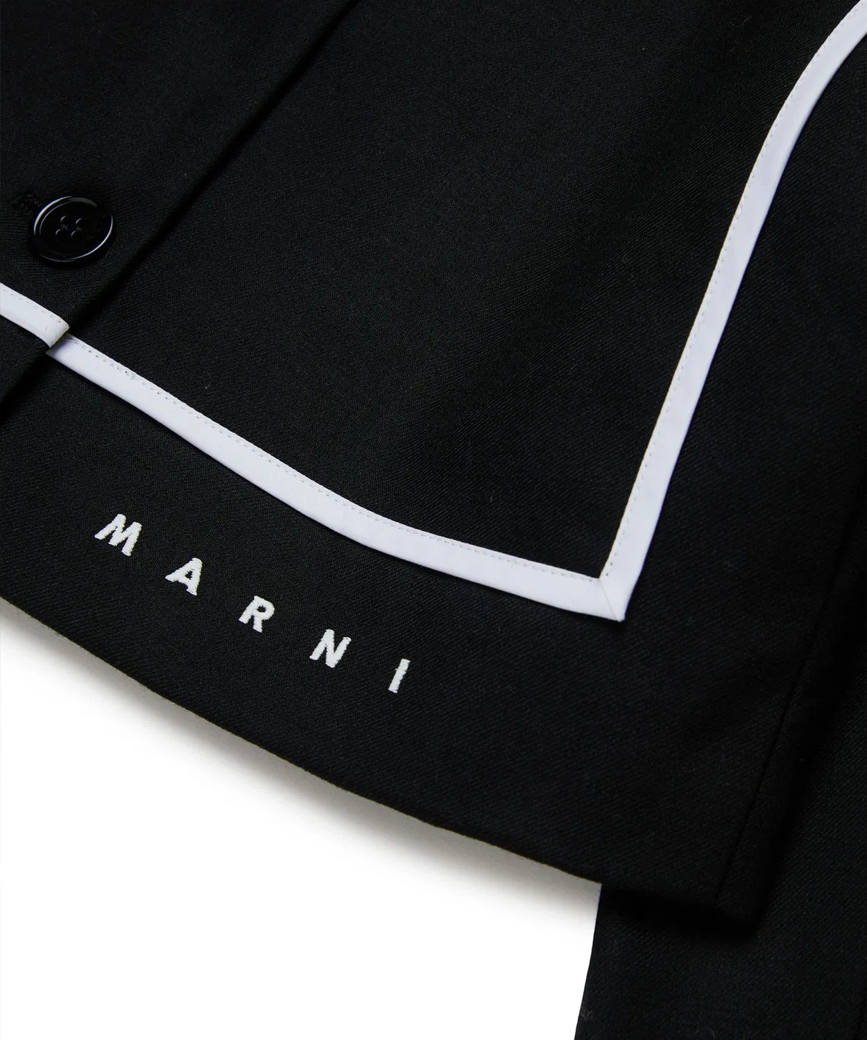 Детский жакет с брендовым логотипом MARNI, Черный — фото 4