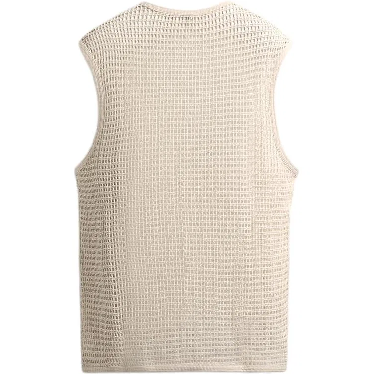 Мужская майка без рукавов с круглым вырезом Raw White ZARA, White — фото 3