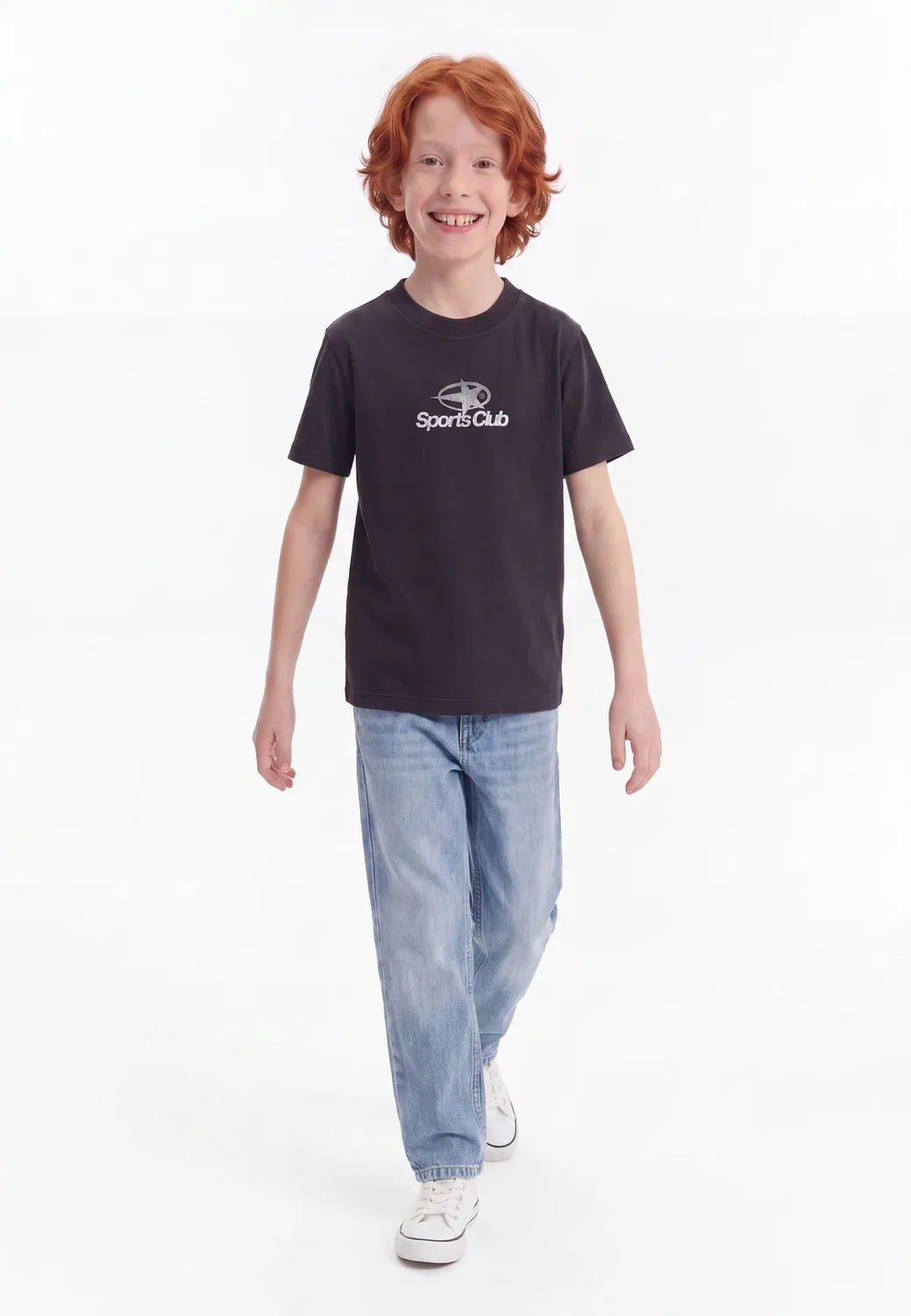 Футболка с графическим принтом Jcolegacy на спине Jack & Jones Junior, Black