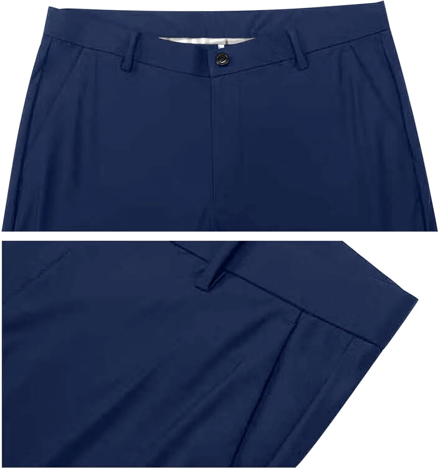 Мужские классические брюки Slim Fit, модель Vintage Business, синий — фото 4