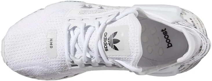 Детские кроссовки для мальчиков NMD_R1 V2 adidas, Pure White/Deep Black-White — фото 4