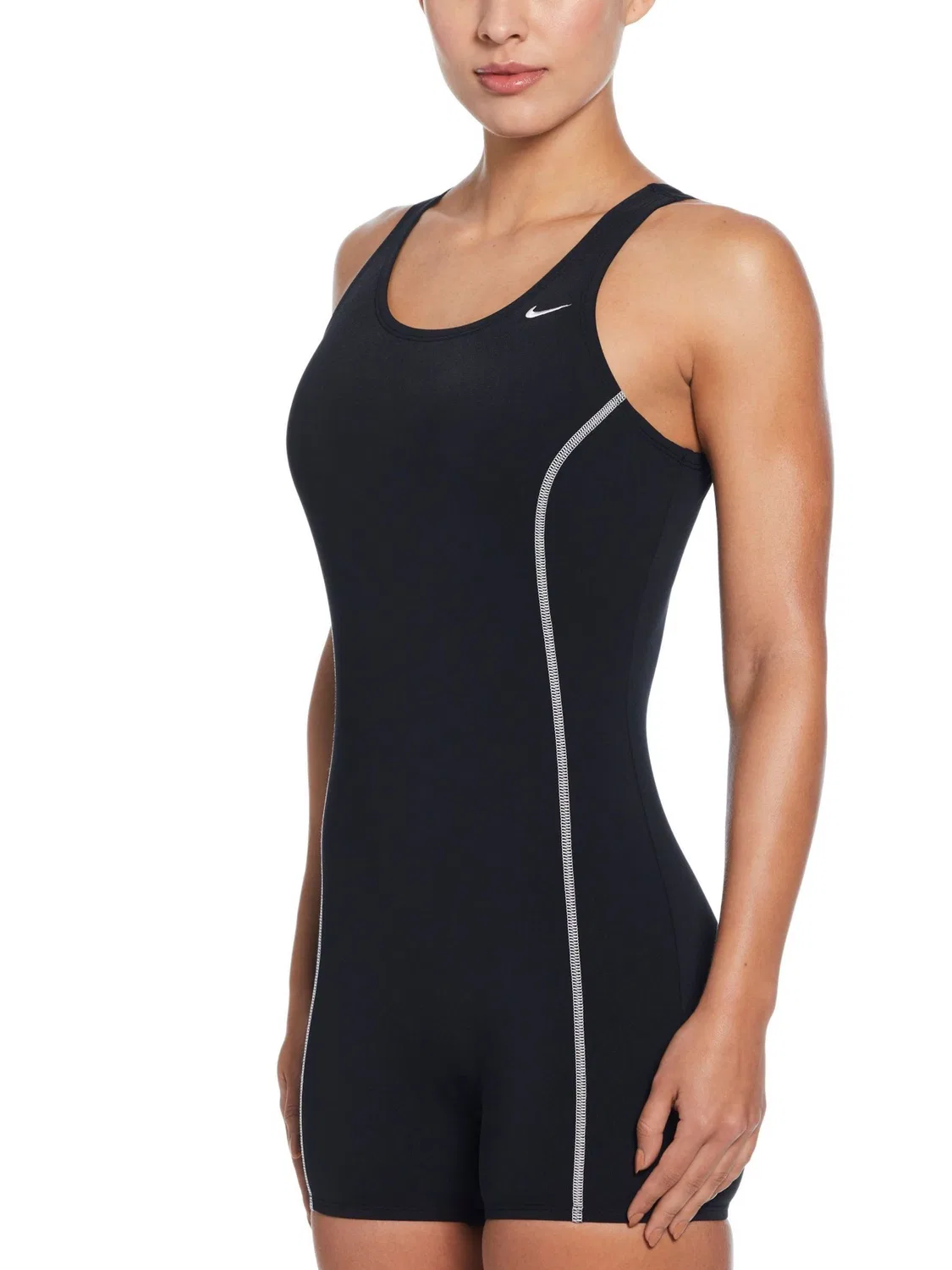 Купальник слитный HydraStrong Solid Nike, черный