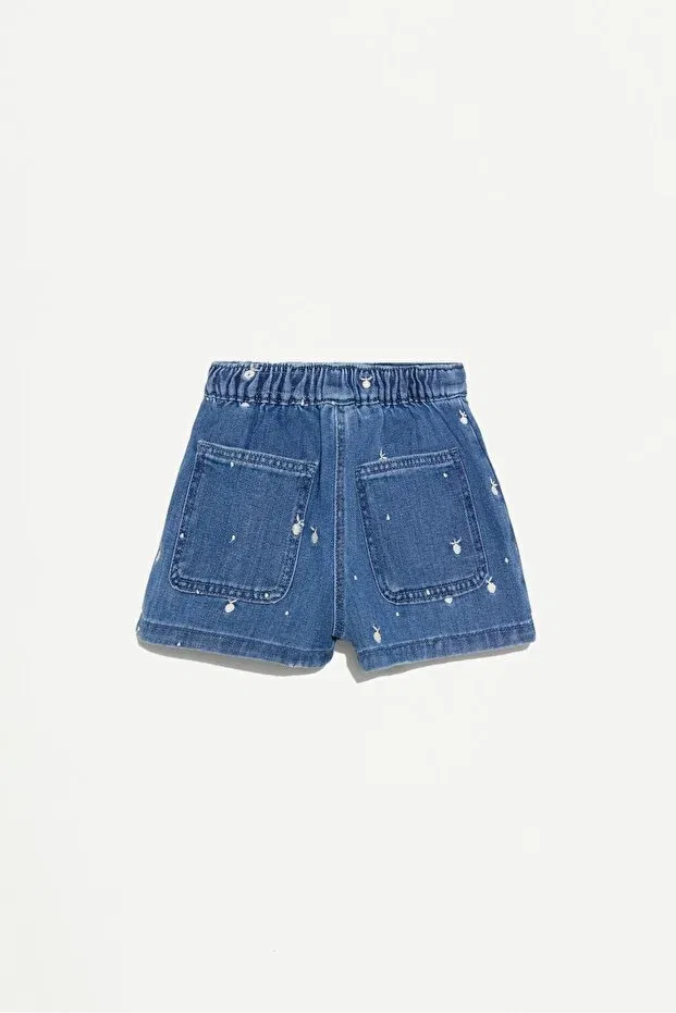 Детские шорты для девочек джинсовые Denim Short Skirt Lefties, Indigo — фото 2