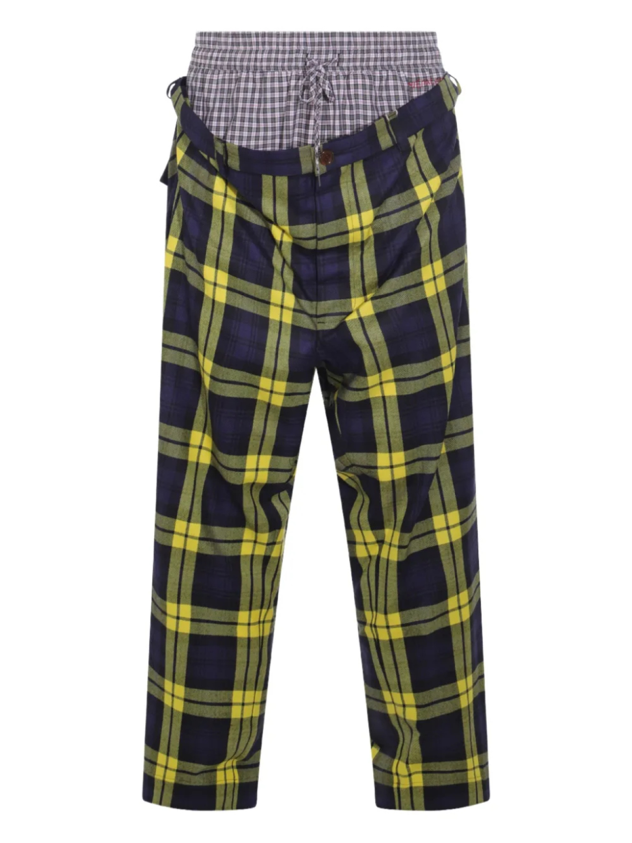

Клетчатые брюки Vivienne Westwood Builder с несколькими слоями, синий
