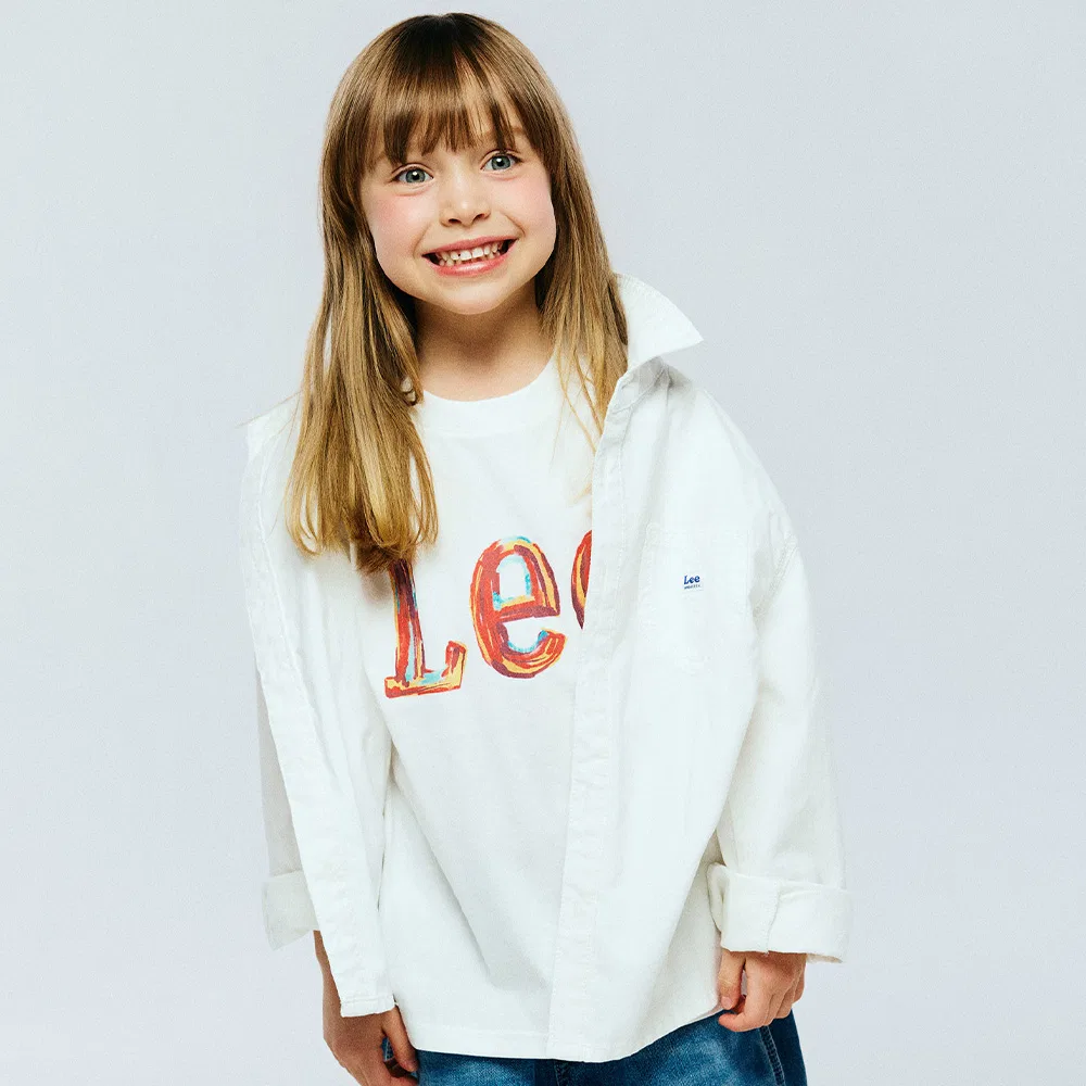 Детская джинсовая рубашка цвета айвори от Lee Kids