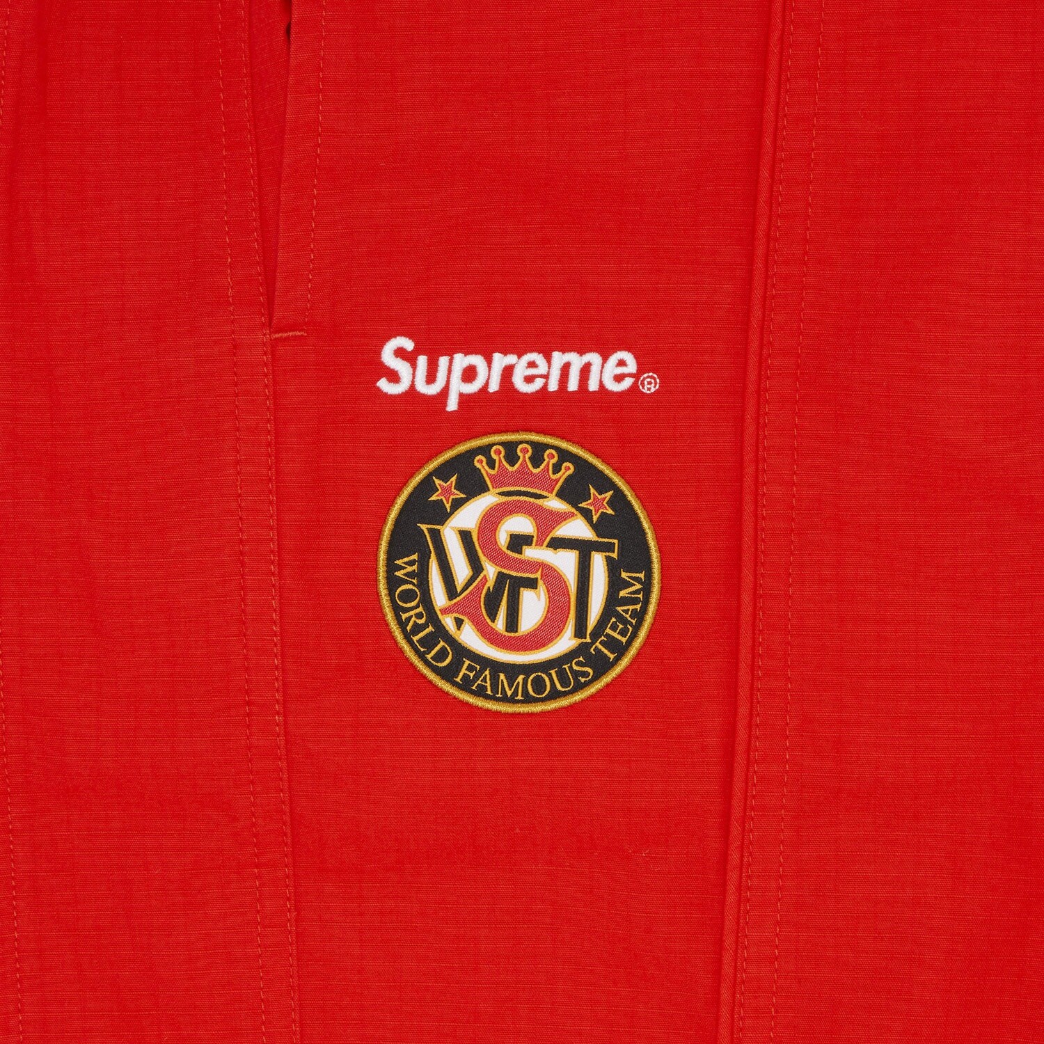 Спортивные брюки из хлопка с рипстопом Supreme x Umbro, цвет Красный — фото 3