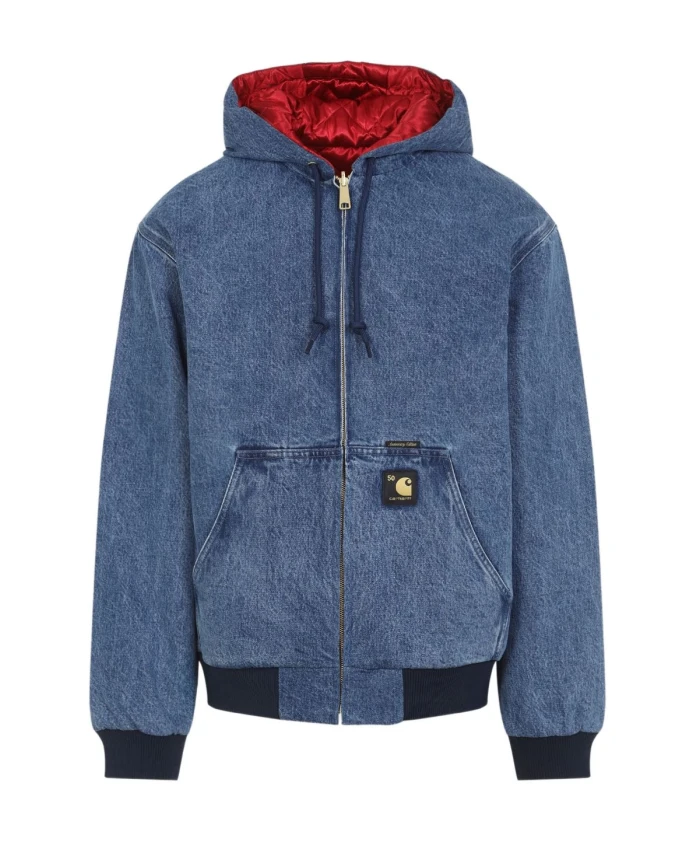 

Джинсовая хлопковая куртка Carhartt Wip, синий