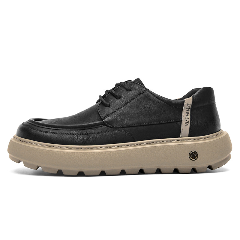 

SEPTWOLVES Мужские кеды низкие черные, цвет Black (Standard Leather Shoe Size)