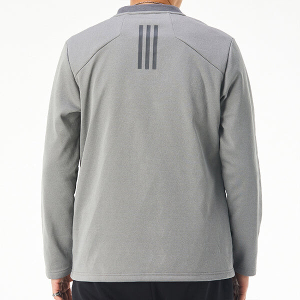 Толстовка adidas Fleece Lined Stay Warm Casual Running Sports Gray, серый — фото 4