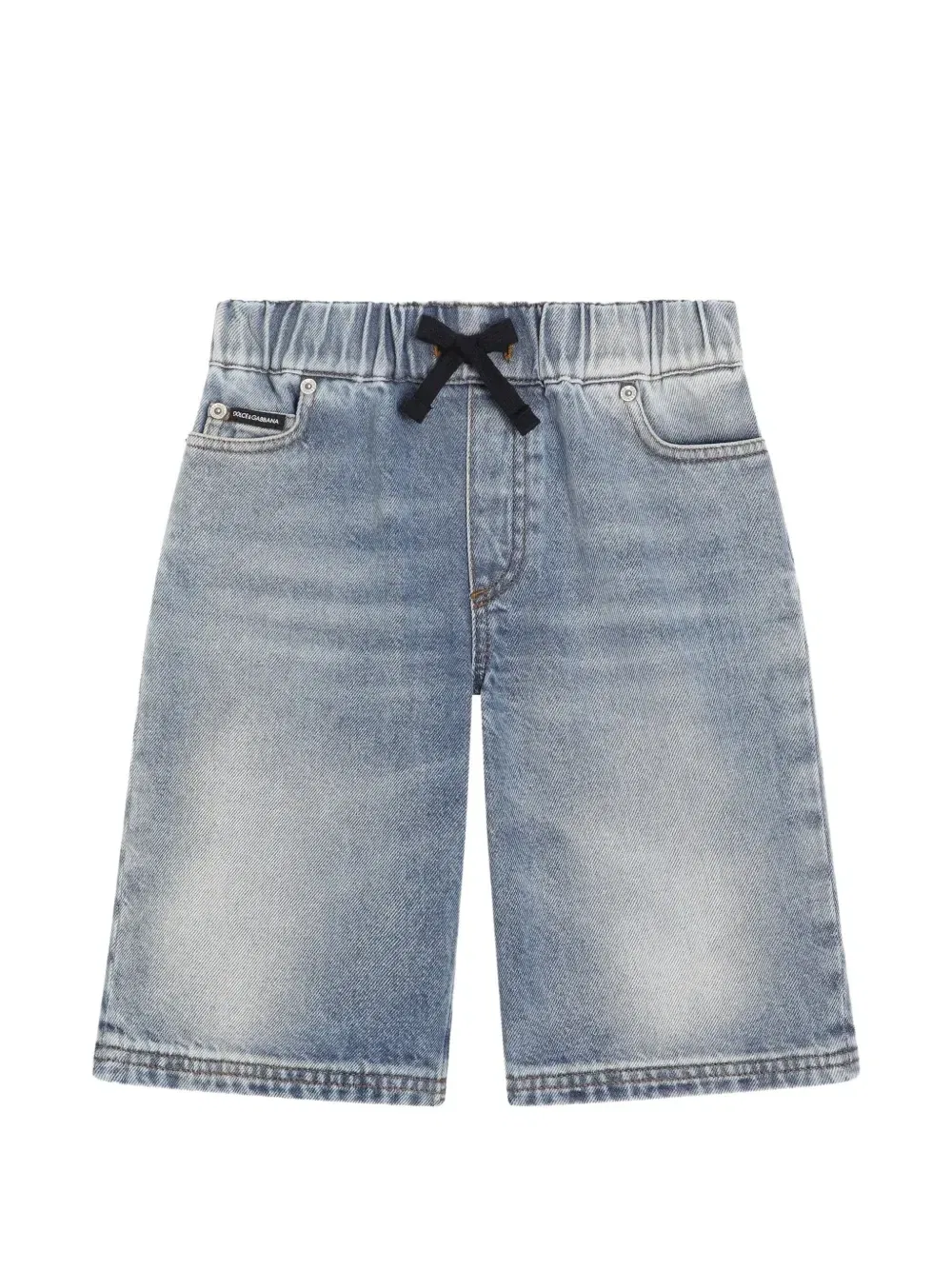 Джинсовые шорты-бермуды Dolce & Gabbana Kids, синий