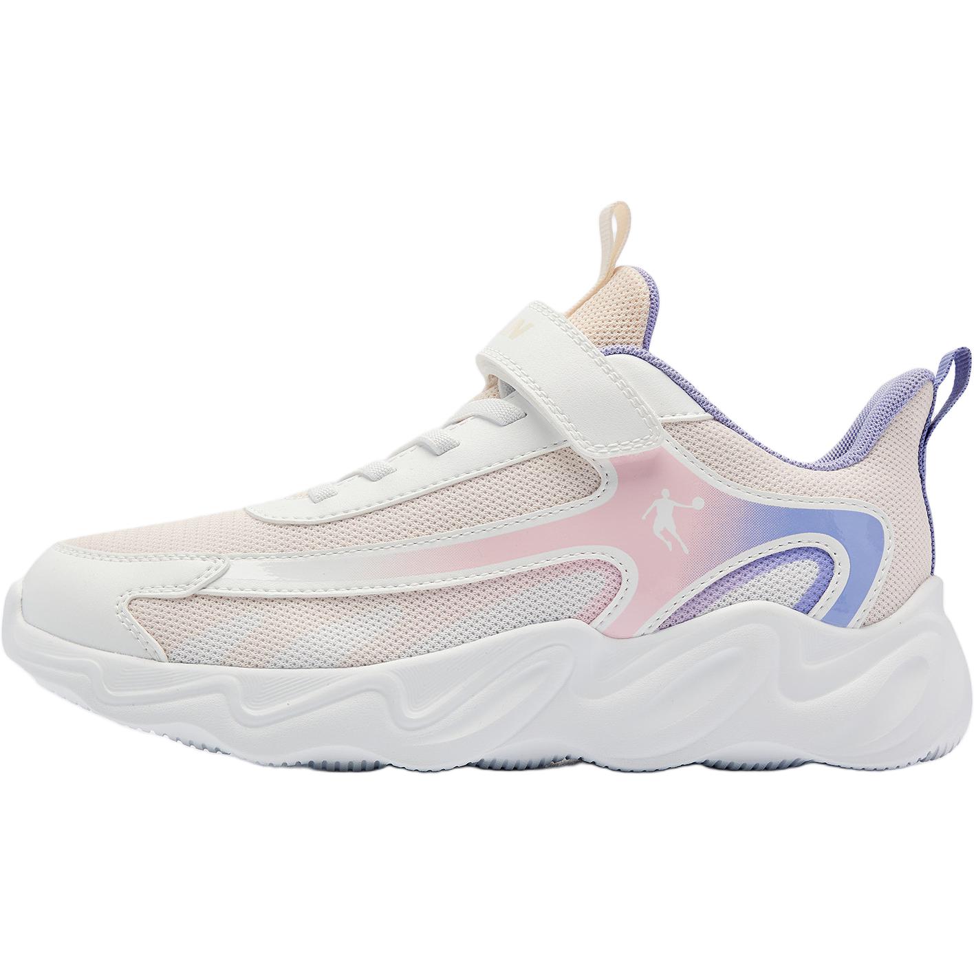 

Кроссовки для бега с низким верхом, противоскользящие, износостойкие, для детей и подростков QIAODAN, розовый/белый