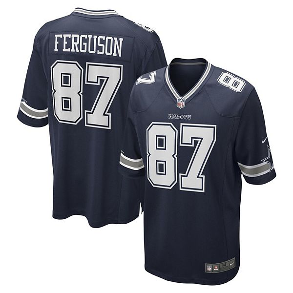 Мужская игровая футболка Jake Ferguson Dallas Cowboys в цвете navy Nike — фото 2