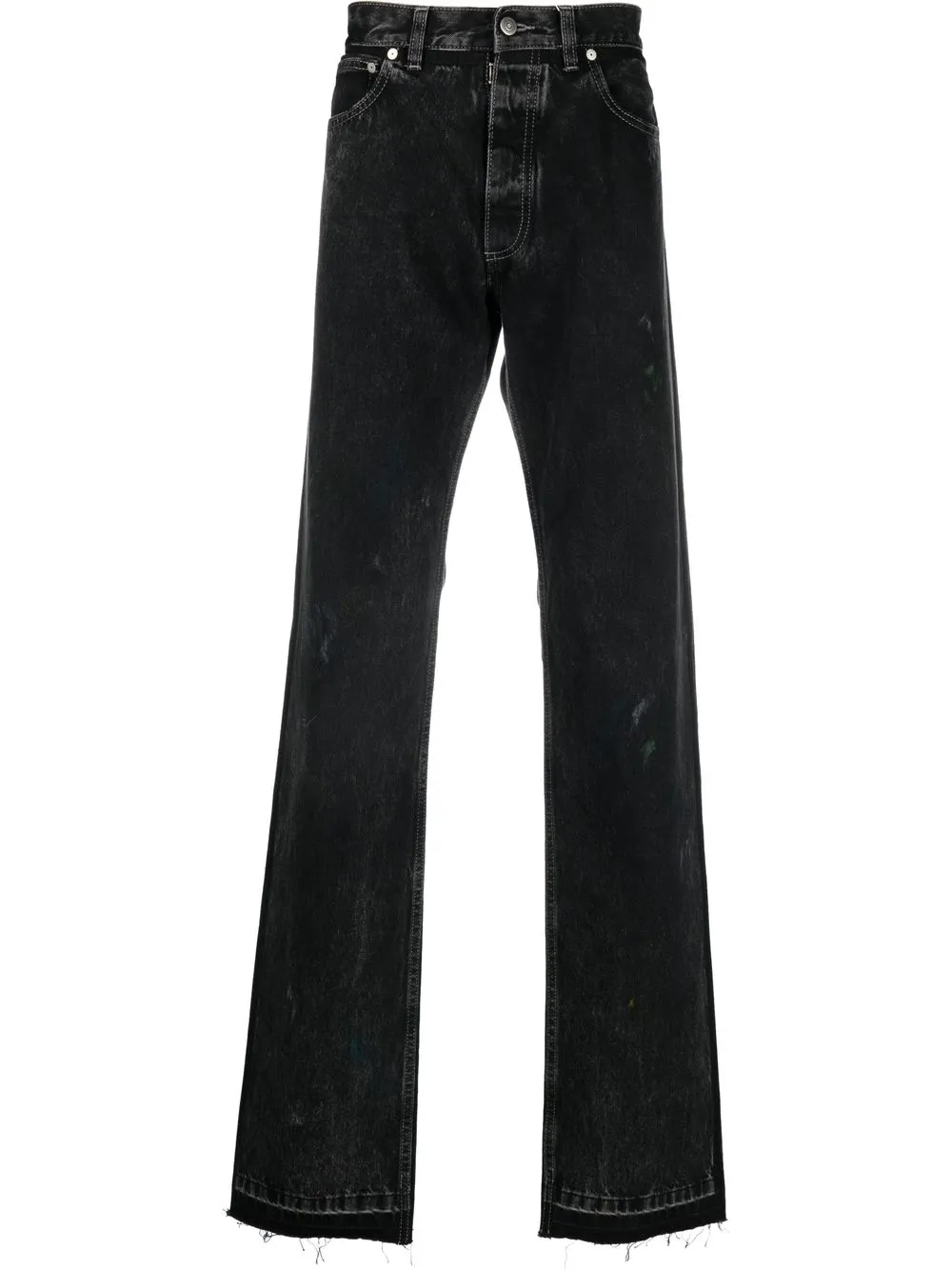 

Джинсы Paint прямого кроя MAISON MARGIELA, черный