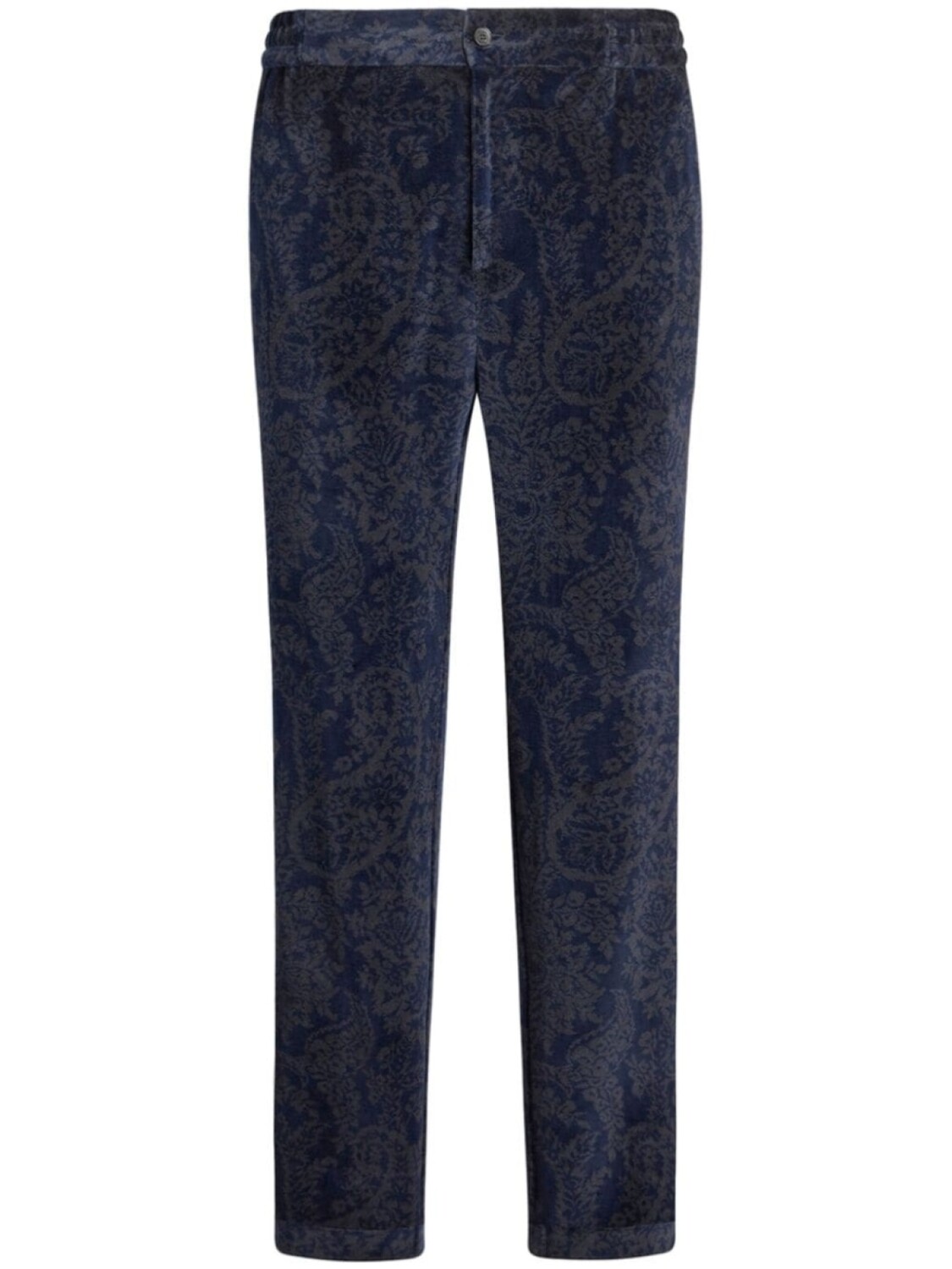 

ETRO узкие брюки с узором пейсли, синий
