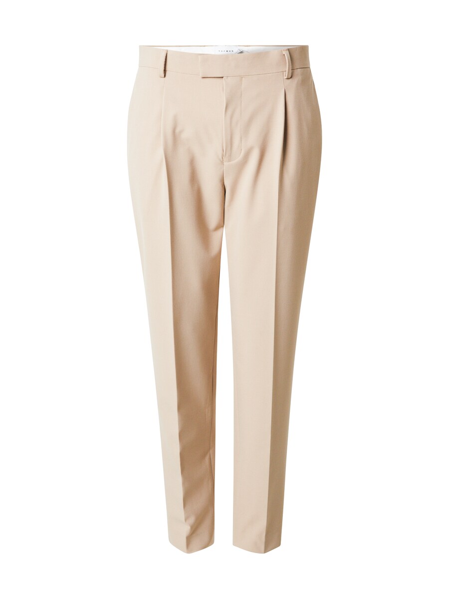 

Тканевые брюки TOPMAN Regular Pleat-Front Pants, серый