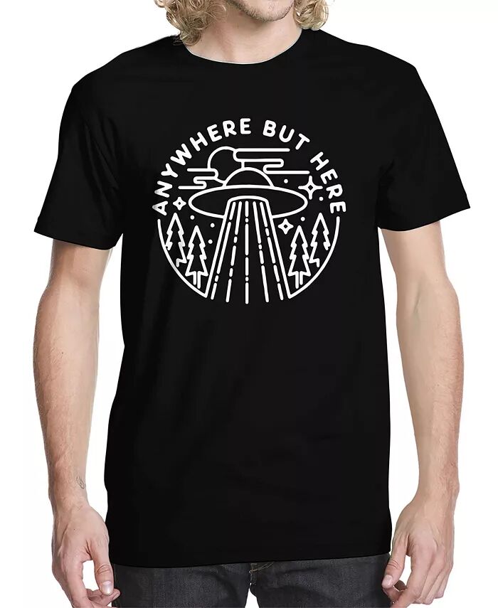 

Мужская футболка с надписью Anywhere But Here Buzz Shirts