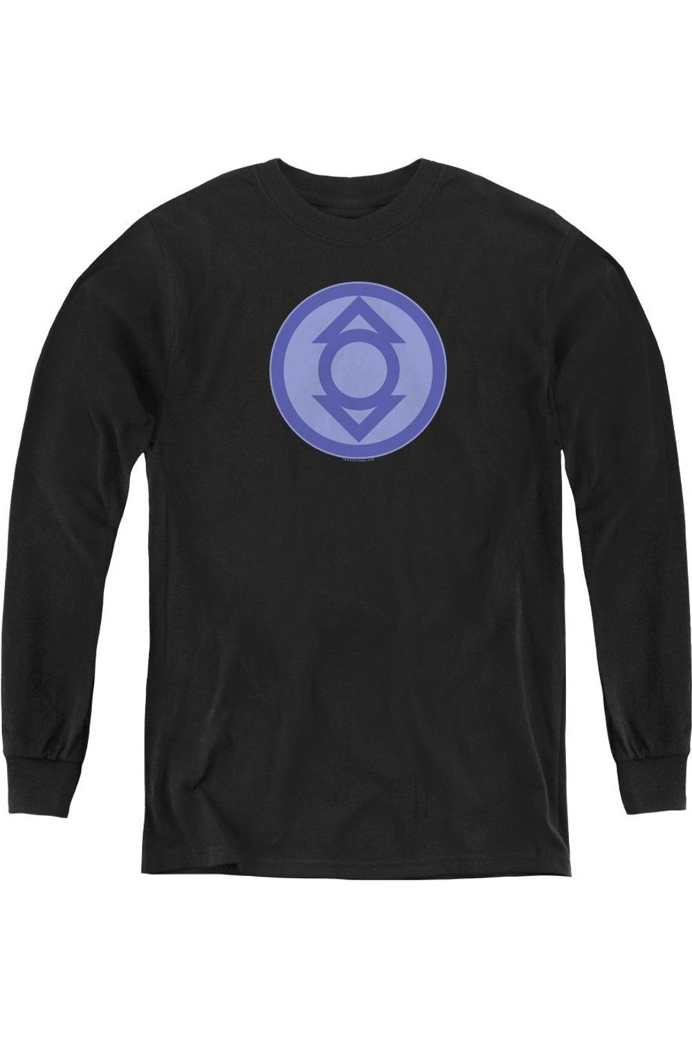 

Футболка с длинным рукавом Green Lantern и символом Индиго для молодежи Gildan