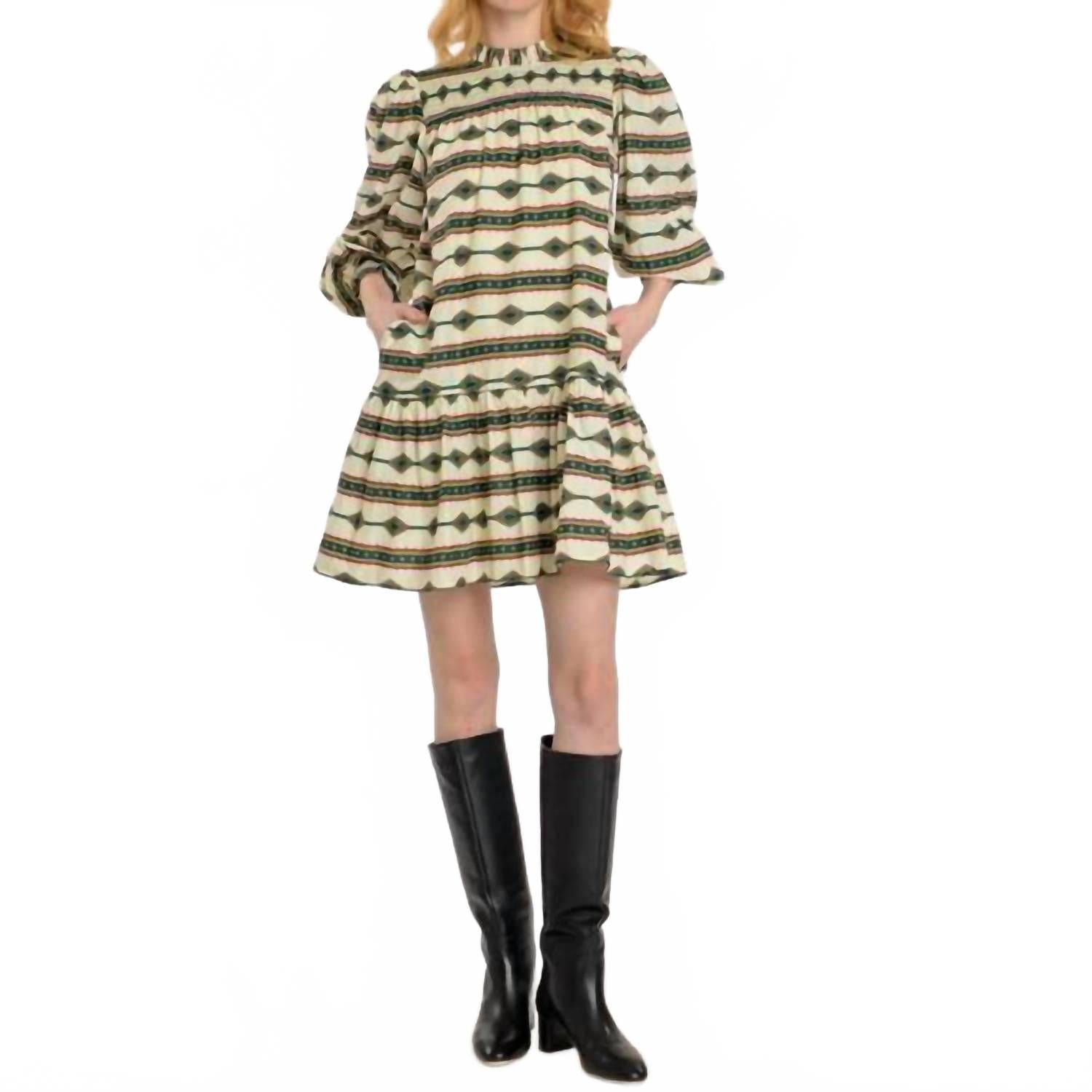 

Мини-платье Lucy в полоску Apache Elizabeth James The Label, Apache Stripe