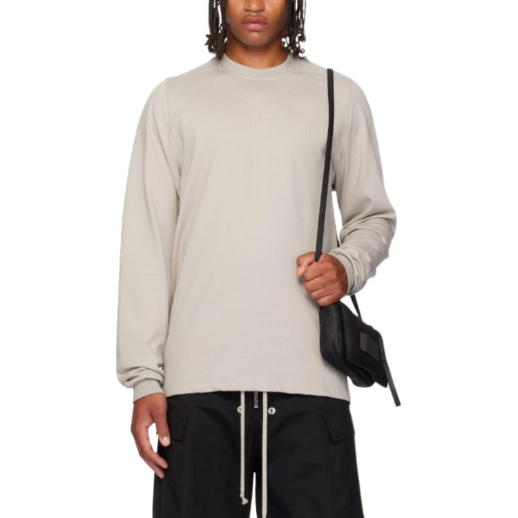 

Rick Owens Мужские футболки с круглым вырезом, серые и белые, Белый, Rick Owens Мужские футболки с круглым вырезом, серые и белые