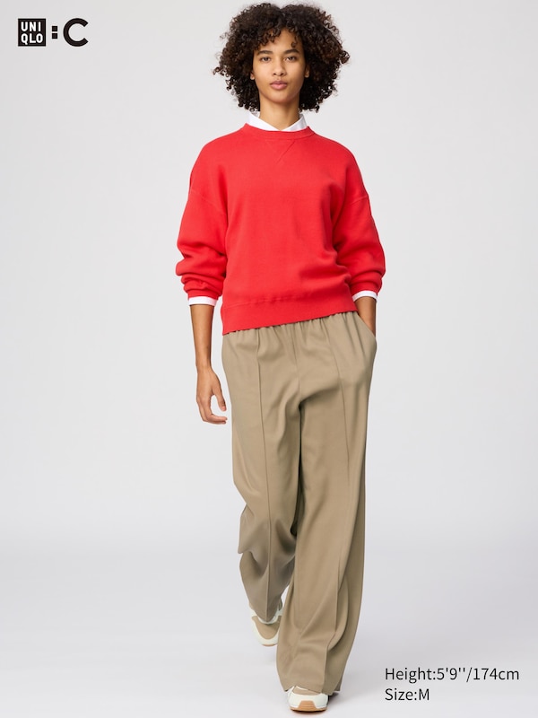 

Удобные широкие брюки Uniqlo, 32 beige