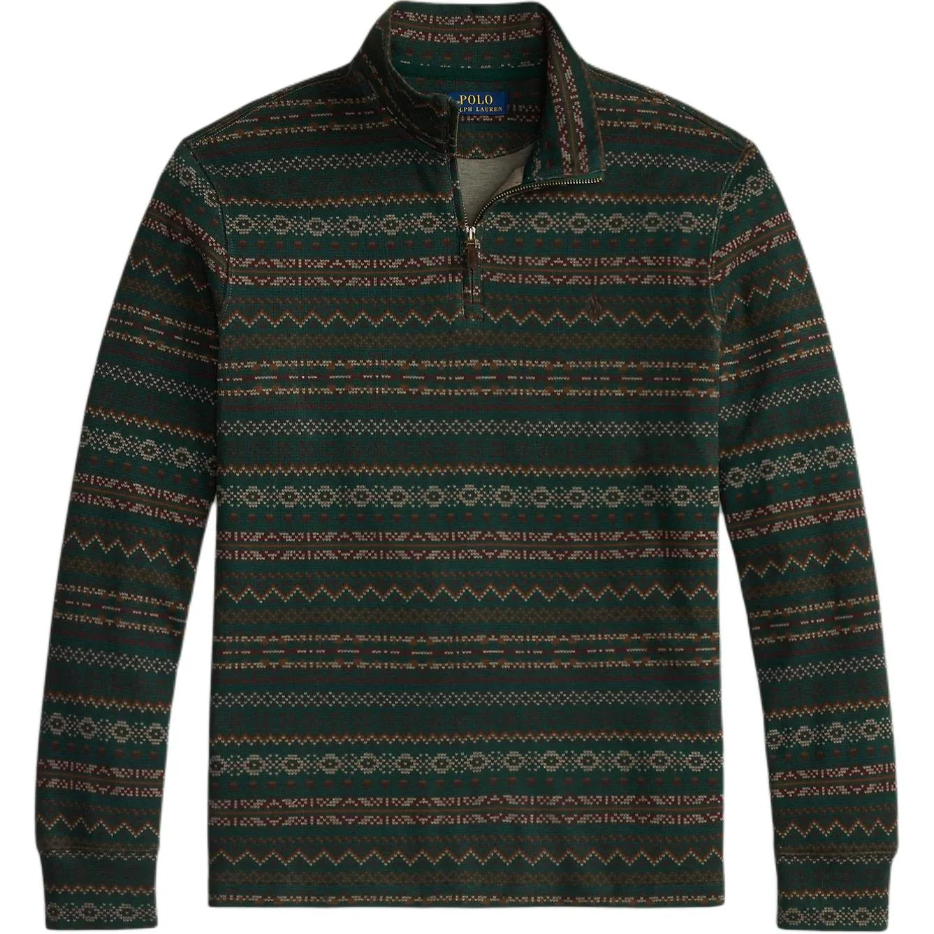Свитер с полузастежкой Polo Ralph Lauren, зеленый