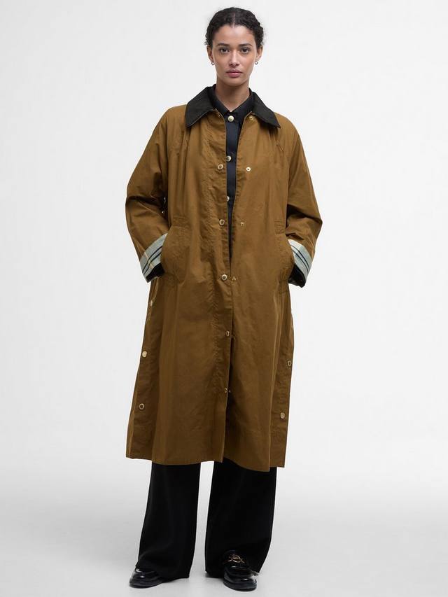 

Переработанная непромокаемая куртка ettie Barbour, коричневый