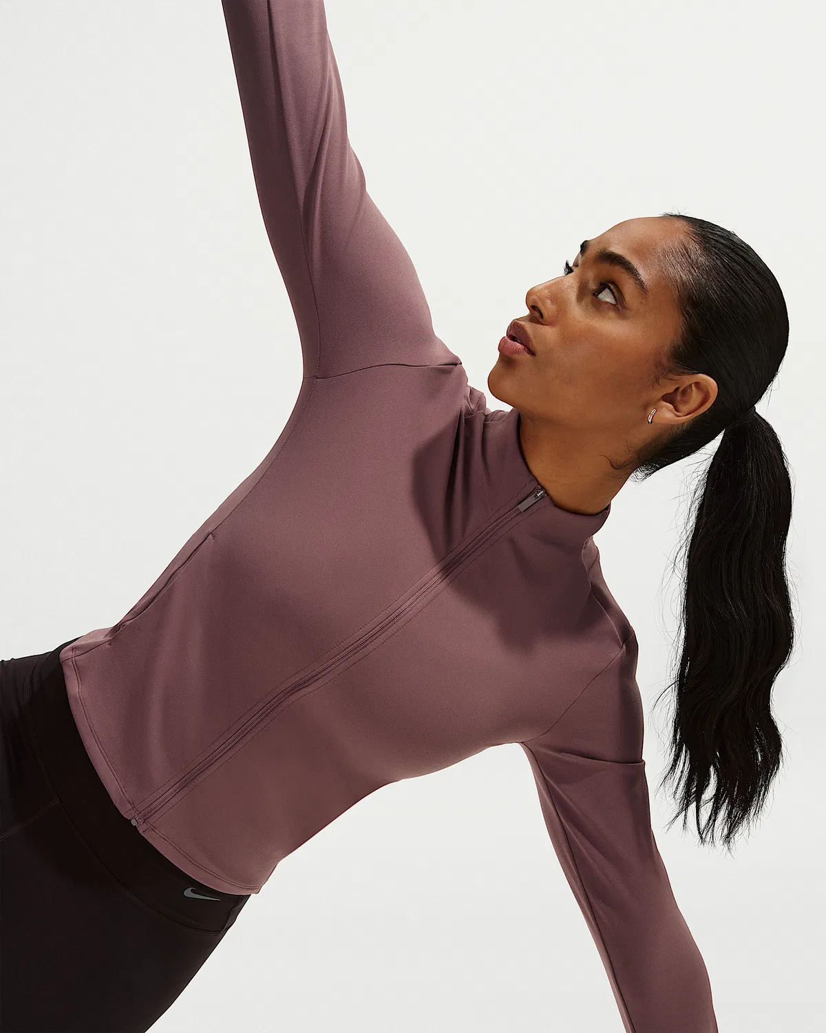 Женская куртка Nike Zenvy Dri-FIT на молнии, Tattoo/White — фото 3