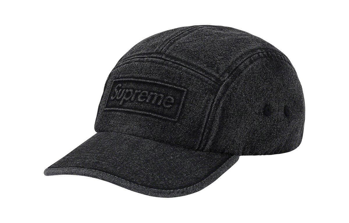 

Кепка Supreme Embossed Denim, синий / розовый