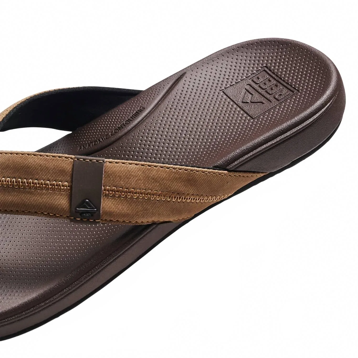 CORAL REEF SWIM Men's Cushion Phantom 2.0 Flip-Flop In Brown/tan — фото 4