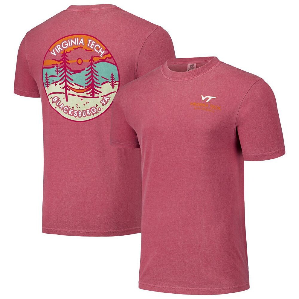 

Футболка унисекс бордового цвета Virginia Tech Hokies Scenic Comfort Colors Image One, цвет Vat Red